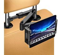 Car Tablet Holder,Universal Extendable 5.5 to 10 Inch Tablet or Mobile Phone Holder,Adjustable Tablet Holder with 360° Rotation and Non-Slip Pads