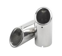 Car Tail Throat Tuyau Embouts Silencieux D'échappement Pour VW Pour Golf MK6 MK7 Pour Jetta 1.4T 2012-2015 Pour Tiguan 2 2017-2019(Silver 2PC)