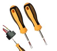 Car Terminal Removal Tool, Pin Release Tools Kit, Wiring Harness Extractor Set, Automotive Plug Connector Pins Puller Tool for Electrical Repair Truck, Garage, Repairs Shop, 12.7/6.4/4.2 Inches