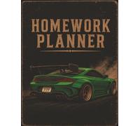 CAR-THEMED HOMEWORK PLANNER: Undated Assignment Tracker Notebook for Elementary, Middle School, High School, and College Students | Simple Layout for ... Tasks, Including ADHD-Friendly Planning