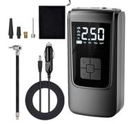 Car Tire Air Pump Portable - Air Pump Smart Detection Tire Gonflateur Portable, LED Light, Compresseur Multifonction avec Long Battery Life for Balls