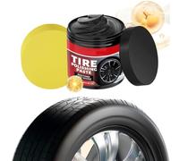 Car Tire Shine, 100g Auto Tire Polishing Paste, High-Gloss Protective Wax with Deep-Black Build, Auto Polishing Paste, Long-Wear Feature, Style for Collectors and Shows