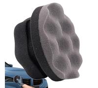 Car Tire Shine - Tampon applicateur de vinaigrette de qualité supérieure - Éponge de polissage à la main polyvalente | Outil de nettoyage de pneus réutilisable pour enlever les taches, la brillance et