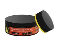 Car Tire Shine - Waterproof Rim Cleaning Wax for Vehicle Care | 100g Wheel Coating Balm with Gloss Finish, Long-Lasting Protective Formula for Car Truck Suv Trailer Tractor, 100ml Black Yellow Sponge