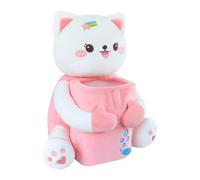 Car Tissue Box - Cartoon Armrest Holder for Auto Interior | Plush Vehicle Accessories with Garbage Can Function, Cute Organizer for Truck SUV RV Sedan Office Decor