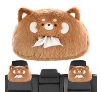 Car Tissue Holder Plush, Portable Animal Paper Storage Holder & Soft Tissue Box Cover, Cute Organizer for Car, Home, Office, Or Vehicle Interior Decoration, Practical and Decorative Accessory