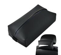 Car Tissue Holder - PU Leather 20x11x5cm | Sun Visor Napkin Box Dispenser