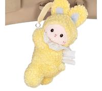 Car Tissue Holder - Tissue Box Cover | Cartoon Rabbit Napkin Holder, Car Back Seat Headrest Armrest Hanging Tissues Box for Truck RV Headrest Visor Console Armrest