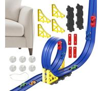 Car Track Building Set - Educational Vehicle Play Toy for Kids | Bendable Track Pieces with Fast Mini Cars, Interactive Construction Game, Creative Playset for Boys Birthday Christmas Travel Home