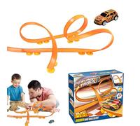 Car Track Toy - Flexible Track Toy Car | Assembling Tracks Race Pull-back Cars | Flexible Trackss Toys | Funny Flexibles Road Games | Trrack Race Carr Press And Go Cars Toys For Christmas, Halloween