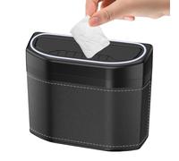 Car Trash Bin - Automotive Dustbin for Vehicle, Smell-Proof Waste Storage Can with Leak-Resistant Lid, Portable Design Organizer for Minivan, Pick-up, Truck, Boat, Cab, Road Trips, Camping Use