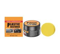 Car Trim Restorer | 50g Scratch Remover Paste With Sponge | Automotive Interior Cleaner For Dashboard, Leather Seat & Trim Restoration | Car Care For Scratch Repair, Shine Renewal & Protective