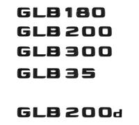 Car Trunk Words Logo Badge Emblem Decals Sticker Compatible with GLB GLB35 GLB180 GLB200 GLB220 GLB250 GLB260 GLB300 X247(Gloss Black,GLB200)