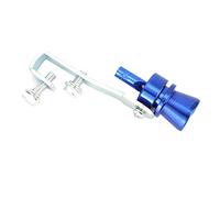 Car Turbo Sound Whistle, Akozon alliage d'aluminium Car Turbo Sound Whistle Tail Throat Muffler Tuyau d'échappement Whistle avec accessoires de montage (bleu)(（TC-M）)