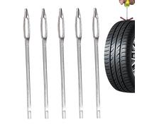 CAR TYRE PLUG KIT - Lot de 5 pièces de rechange - Outil de réparation robuste | Aiguille de fixation pour pneus de camion, outil d'étanchéité résistant aux crevaisons pour les urgences de voiture