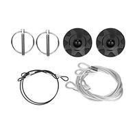 Car Universal Modified Hood Pin Pin de capture de course en aluminium Lock (Noir)