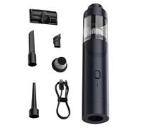 Car Vacuum Portable Cordless, Compact Cleaning Device, 10.63x2.17 Inches Automobile Air Duster, Multi Nozzle Tool for Home Vehicle Keyboard Camping Seat RV Furniture Pet Hair Truck Carpet Maintenance