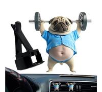 Car Vent Air Freshener, Decorative Car Fragrance, Weightlifting Dog Shape, 2.36x1.65 Inches, Auto Aromatherapy Design, Clip on Perfume, for Truck Vehicle Interior Use