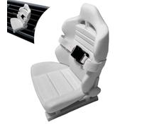 Car Vent Clips, 3D Seat Shape Air Freshener, Cute Decorative Auto Accessory, Compact Design, Dashboard Trim Charm, 2-Piece Set Black/red for Visor Console Door Window Truck