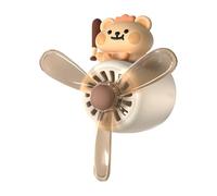 Car Vent Diffuser, Bear Pilot Air Freshener, Versatile ABS material, Scenttherapy, Stable Clip Mechanism, for Women Men and Girls Auto Interior Decoration, 52x53x60mm