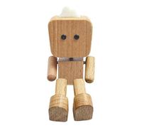 Car Vent Diffuser, Wooden Robot Figure, Air Outlet Freshener Clip, 2.36x1.46 inches Compact Interior Scent Decoration, Ideal for Car, Road Trip, Kitchen, Home, Bedroom and Bathroom