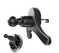 Car Vent Phone Mount - 360 Degree Rotatable Vent Phone Holder, Hands-frree Automobile Cradle Clip | Anti-Shake Cell Phone Mount, universall Smartphone Holder for Secure and Convenient Driving