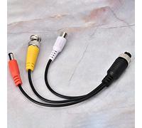 Car Video Recorder Extension Cable | Sealed PVC 4 - Core 12-24V BNC DC Male to AV Female Adapter | Dash Cam/Rear Cam/Car Monitor | 7.9in - 20°C ~ 105°C