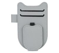 Car Visor Sunglasses Holder- 60g Eyeglass Car Clip | Auto Magnetic Glasses Holder | Multi-function Leather Auto Sunglasses Organizer | Ticket Card Clip, Magnetic Vehicle Visor Accessories For Driving