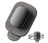 Car Visor Sunglasses Holder Interior PU Leather Eyeglass Storage Clip | Car Visor Card Organizer for Automotive Truck Sedan SUV RV Road Trip Daily Commuting Outdoor Driving Travel