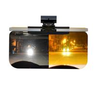 Car Visor, Vehicle Windshield Sun Visor, Anti-Glare Goggles Shield with Mirror, Night Driving Sunshade for SUV, Trucks, and Automotive Safety, 13.58x6.5 inches, Yellow