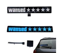 Car Wanted Autocollant pour pare-brise et arrière de voiture pour coffre, mur, pare-brise