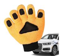 Car Wash Mitt - Paw Coral Fleece Five Finger Cleaning Glove, Scratch Free Detailing Handwear, Ultra Soft Absorbent Washing Tool for Care Tasks | Men Women Use | Car Truck SUV Vehicle Exterior