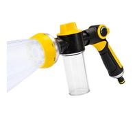 Car Wash mousse Gu N, multi-motifs, 22 × 19 cm, pulvérisateur de jardin réglable, buse de tuyau avec bouteille de savon, poignée ergonomique, pour nettoyage de jardin et baignade pour animaux de compa
