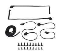 Car Weatherstrip Seals Kit, Durable Rubber Left Right Door Roof Trunk Weatherstrip Gasket Seal Replacement for Firebird All Body Type 1970 1981 5 Piece Set with Screws