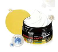 Car Wheel Scratch Repair Paste, Long Lasting Restorer Cream, Rim Scratch Remover with Sponge, Strong Reliable Build, Premium Shine Protection, Automotive Accessories for Cars RVs Motorcycles Trucks