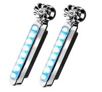 Car Wind Energy Light - Daul Powered Motion Activated Running Lamp, Adjustable Vehicle Acent Illumination for Motorcycle Scooter Truck Sedan Bicycle | Outdoor Road Travel Camping Safety Visibility