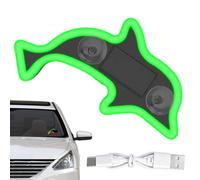Car Window Lights Solar - Waterproof LED Dolphin Decor For Vehicles