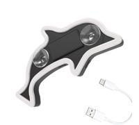Car Window Lights Solar - Waterproof USB Rechargeable LED Dolphin Decor