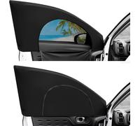 Car Window Shades-2 Pack Car Window Shades-Breathable Mesh-Zipper-Universal Fit Most (95%) Front Seats (Medium Front Side)