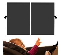 Car Window Shades - 27.95x18.5in Car Side Window Sun Shade Screen | 2 Pieces Magnetic Attachment Sunshades Blinds for Automotive, Trucks, Vehicles | Cars Sunshade Double Protection Cars Sunshade