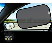 Car Window Shades - Certified 99.79% UVA & 99.95% UVB Sun Protection. Award Winning Car Sun Shade for Side Windows. 4 Pack Transparent Shades 20" x 12" - Window Shade for Car Baby by Kinder Fluff