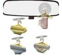 Car Window Suction Hook - 4 Pieces Interior Decor, Small Auto Glass Hanger Organizer, Vehicle Key Towel Holder, Heavy Duty Dashboard Mount Mounts, Portable Travel RV Accessory | for Commuters