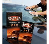 Car Window Wipes, 5 Pieces Oil Film Cleaning Wipes, Windshield Oil Film Remover for Automotive, Truck, SUV, Visibility, Driving Safety, Home Use, Streak-Free, Easy Cleaning, Professional Glass Care