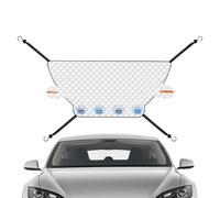 Car Windshield Cover - 3 Layer Magnetic Sunshade Protector for Outdoor Parking, Winter with Heat Reduction Function, Automotive Shield for Commute Garage Home