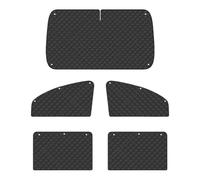 Car Windshield Sun Shade - 300g Auto Sun Visor Heat Protection | Premium Frost | Reversible Car Windscreen Cover | 5 Pieces Window Sunshade Privacy | for Travel Road Trip Parking Commuting Outdoor