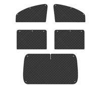 Car Windshield Sun Shade - 300g Auto Sun Visor Heat Protection | Premium Frost | Reversible Car Windscreen Cover | 5 Pieces Window Sunshade Privacy | for Travel Road Trip Parking Commuting Outdoor