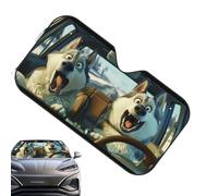 Car Windshield Sun Shade - PE, Windscreen Sunshade,Non-Detachable | Car Sun Screen Visor Windshield Shade, Foldable Shield with Suction Cup Window Covers UV Protection Vehicle Accessories for Sedans