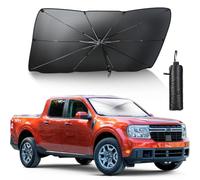 Car Windshield Sun Shade Umbrella, Foldable Car Umbrella Sunshade Cover Protect Vehicle from UV Sun, Easy to Store and Use, Keeps Vehicle Cool, Fit Most Vehicle (57 x 31 inches)