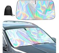 Car Windshield Sunshade,Folding Car Windshield Cover,Uv Resistant Laser Umbrella,Windshield Sun Shade For Most Cars (145 X 80 Cm)