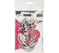 Carabelle Studios Cling Stamp A6 Mermaid with Bubbles, Caoutchouc, Multicolore, Taille unique